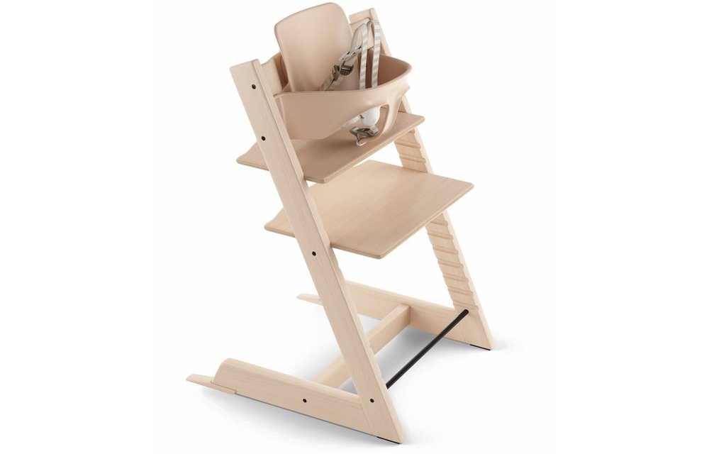 Stokke Tripp Trapp High Chair Set- In Natural (Includes, Chair, Baby Set)