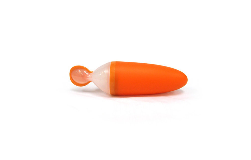 Boon Squirt Baby Food Dispensing Spoon In Orange