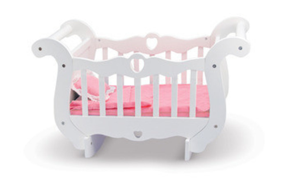 Melissa And Doug Wooden Doll Crib