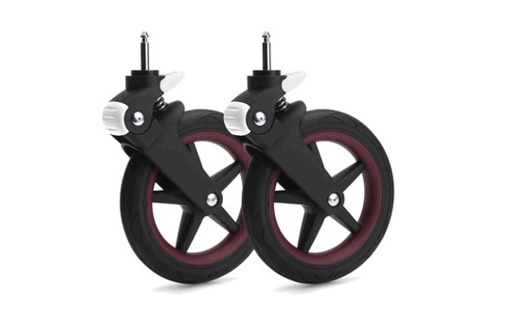 CLOSEOUT!! Bugaboo Fox Wheel Caps In Dark Red