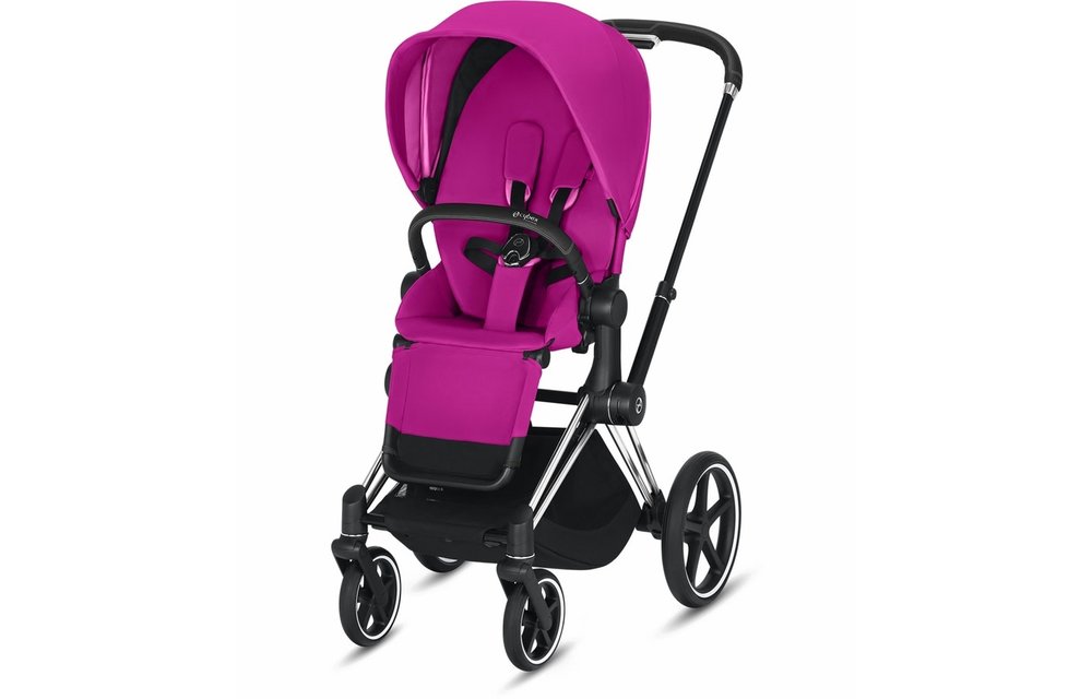2020 Cybex Priam 3 Stroller - Chrome/Black/Fancy Pink