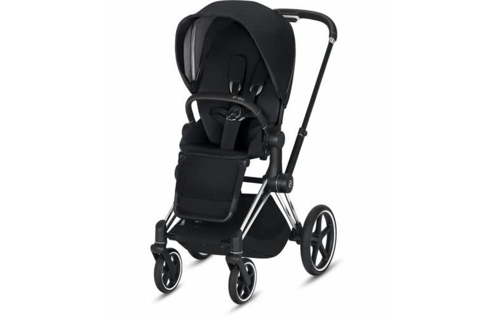 2020 Cybex ePriam Chrome Black frame + Premium Black seat