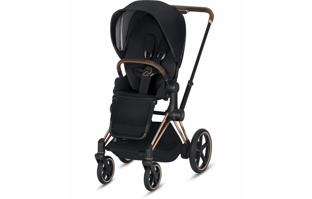 2020 Cybex ePriam Rose Gold frame + Premium Black Seat