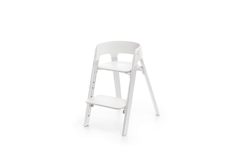 Stokke Steps Complete Oak White Legs/White Seat