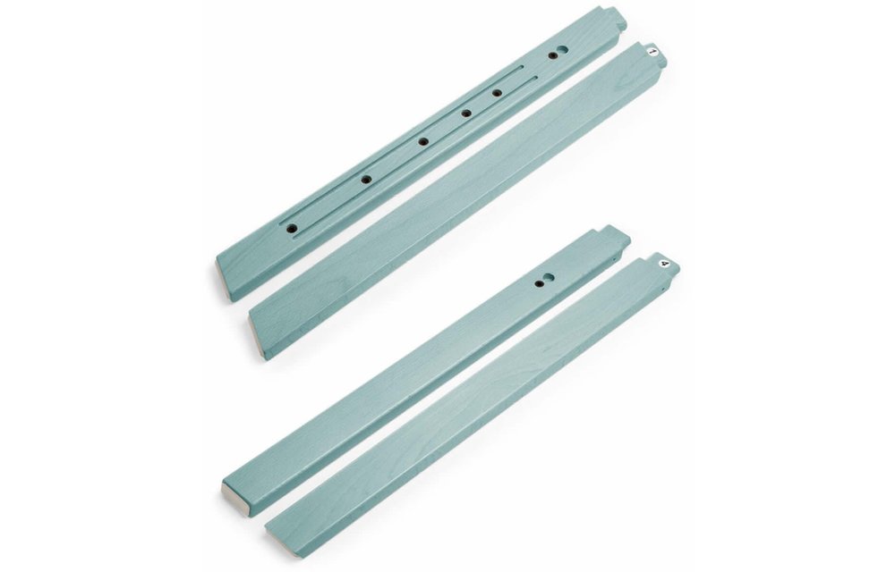 Stokke Steps Legs In Beech Wood In Aqua Blue