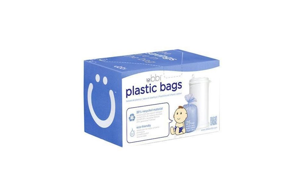 Ubbi 25 Plastic Bags In White
