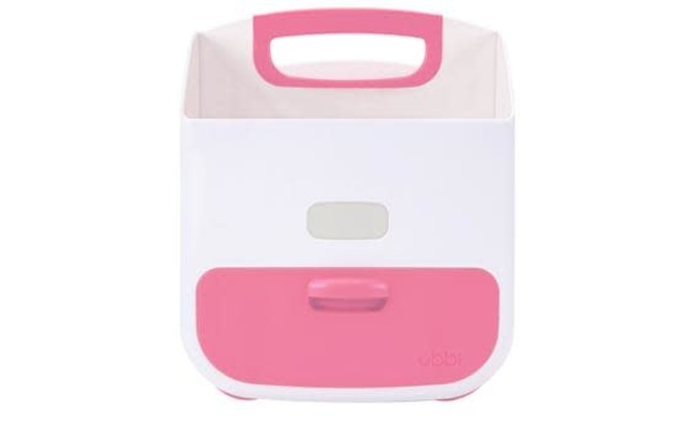 Ubbi Diaper Caddy In Pink-White