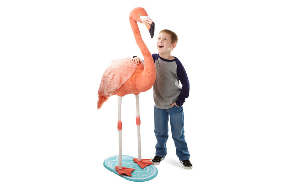 Melissa And Doug Lifelike Plush Flamingo Stuffed Animal
