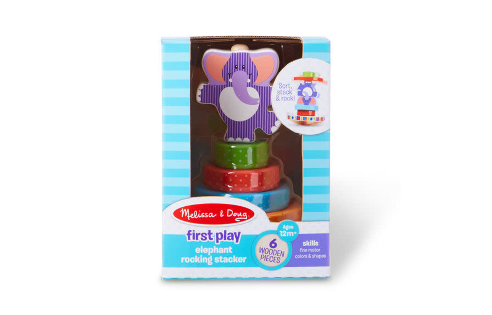 Melissa And Doug First Play Elephant Rocking Stacker