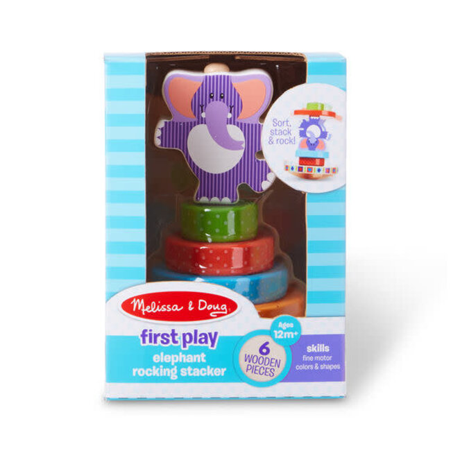 Melissa And Doug First Play Elephant Rocking Stacker