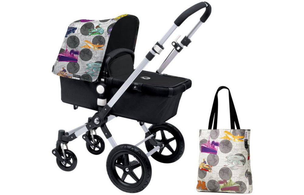CLOSEOUT!! Bugaboo Cameleon3 Andy Warhol Accessory Pack In Transport- Dark Grey