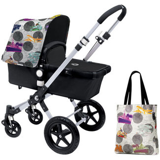 Bugaboo CLOSEOUT!! Bugaboo Cameleon3 Andy Warhol Accessory Pack In Transport- Dark Grey