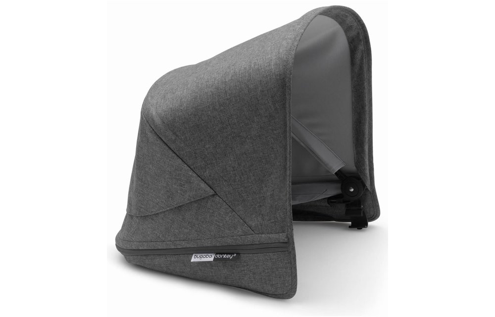 Bugaboo Donkey3 Extendable Sun Canopy With Peek A Boo In Grey Melange (BOX 3)