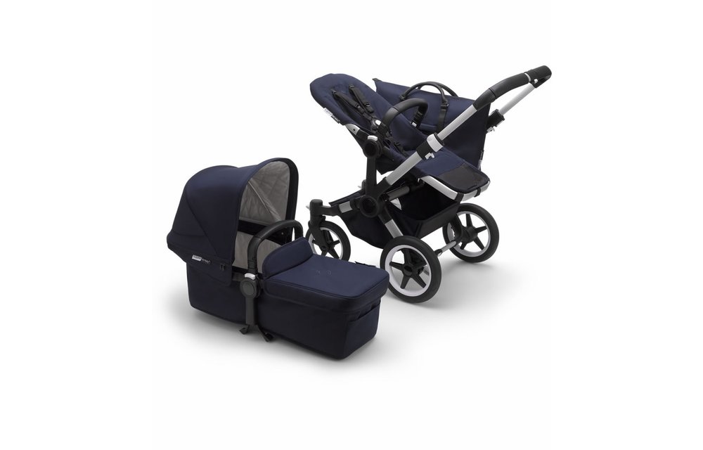 Bugaboo Donkey3 Classic Mono Stroller - Aluminum/Dark Navy