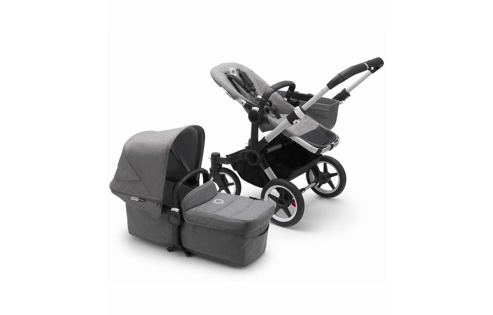 Bugaboo Donkey3 Mono Complete Stroller - Aluminum/Grey Melange/Grey Melange