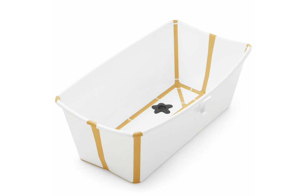 Stokke Flexi Bath In White Yellow