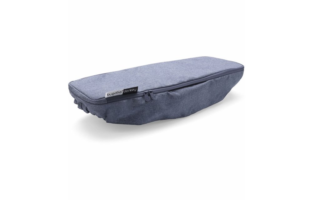 CLOSEOUT!! Bugaboo Donkey2 Side Luggage Basket Cover In Blue Melange (BOX 4)