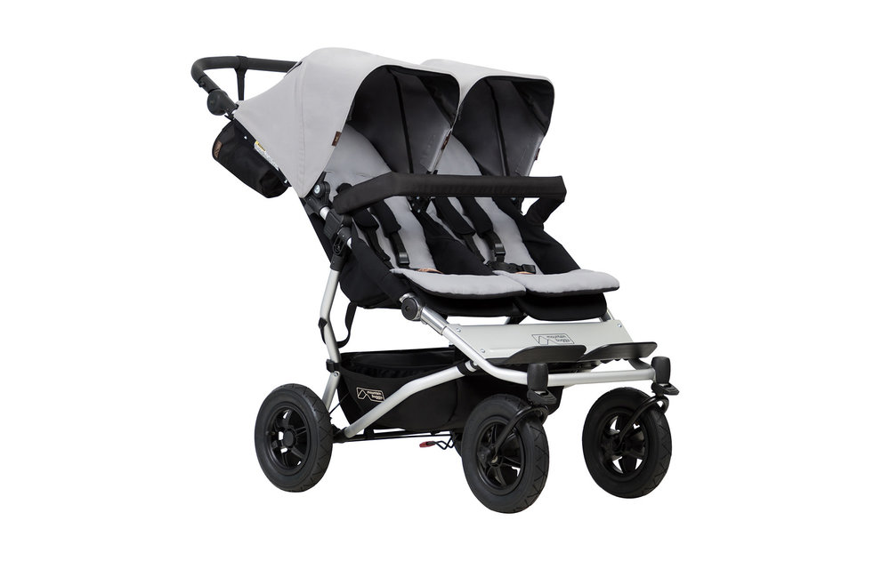 Mountain Buggy Duet Double In Silver