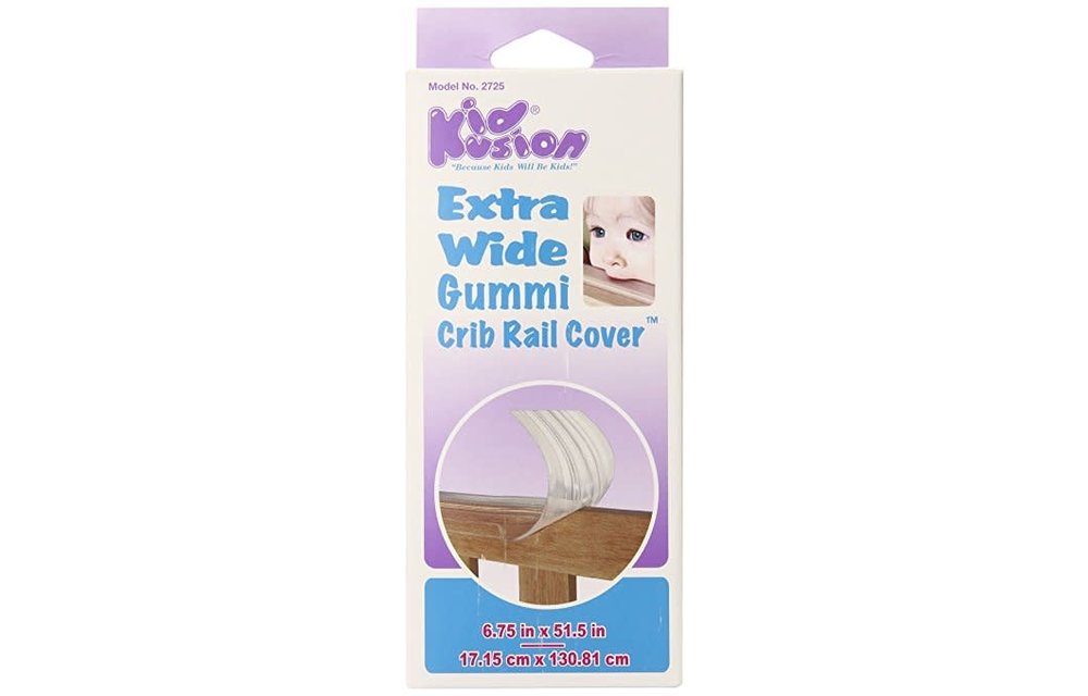 Kid Kusion Gummi Crib Rail Clear Extra Wide
