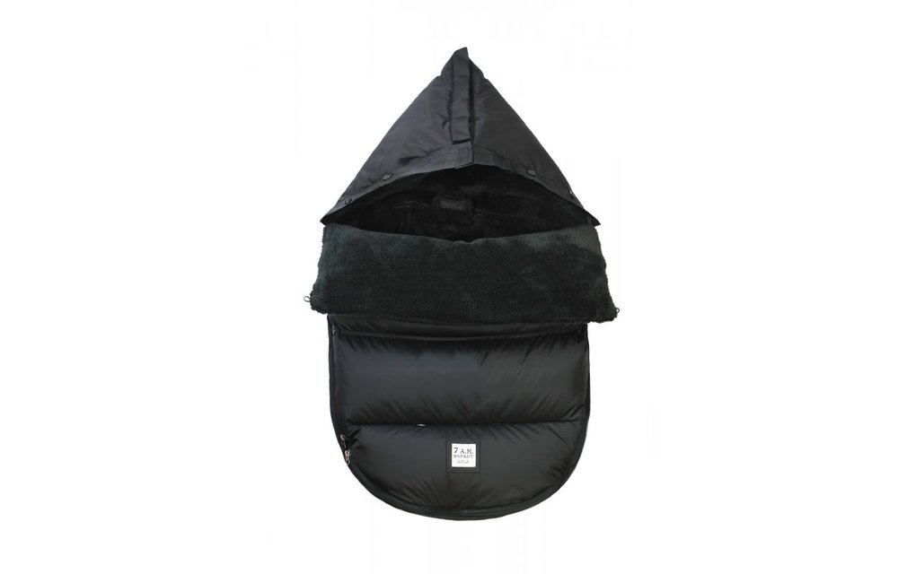 7 A.M. PlushPod Black Plush In Medium/Large- 18 Months-3 Toddlers