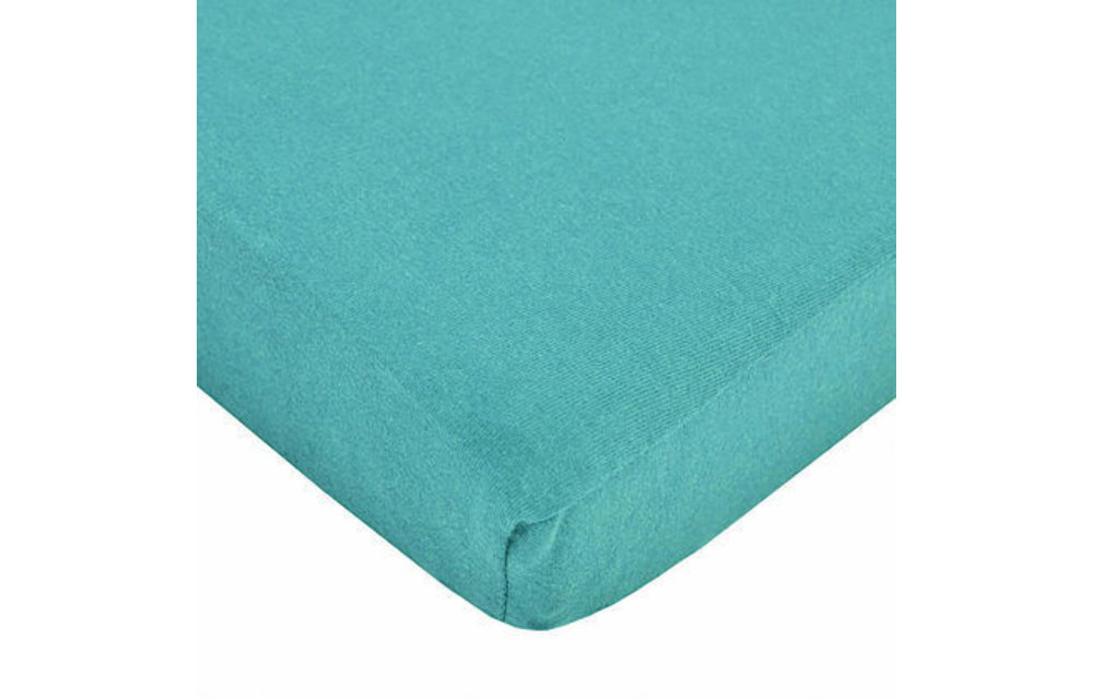 American Baby Knit Crib Sheet In Turquoise