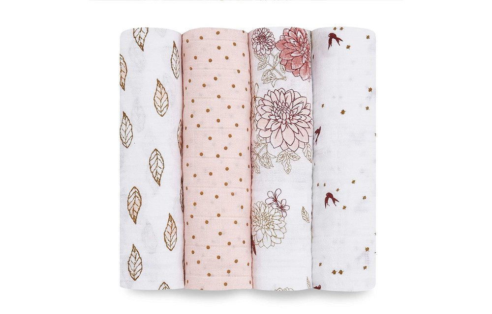 aden + anais Dahlias Classic Swaddles (4 Pack)