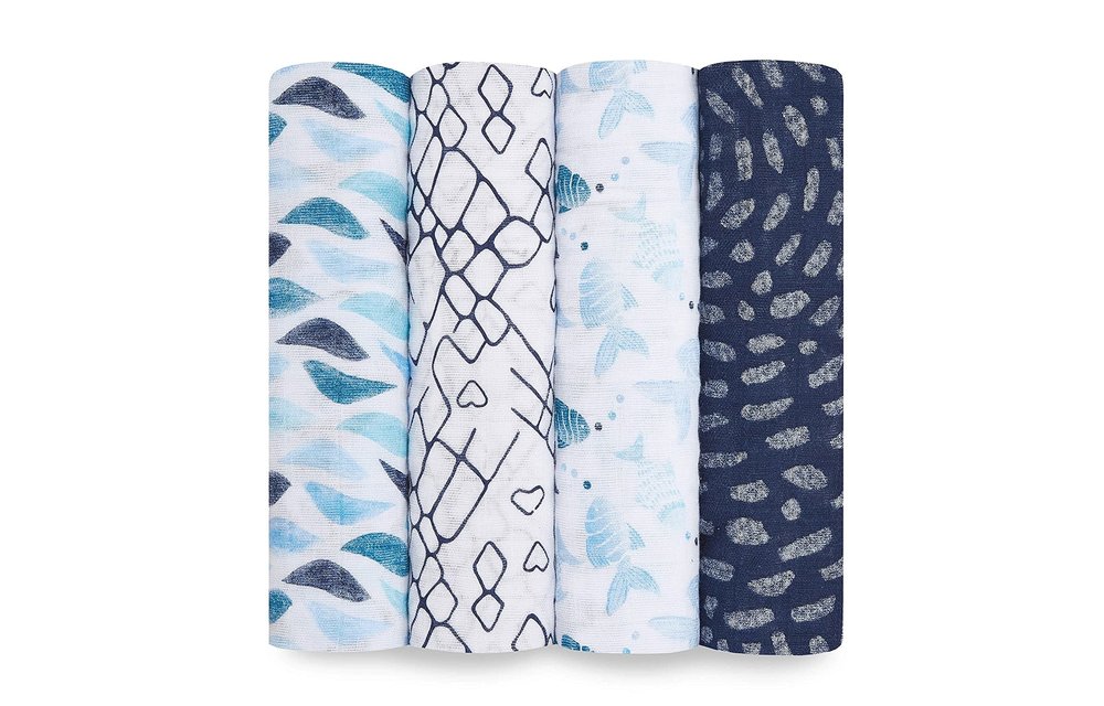 aden + anais Gone Fishing Classic Swaddles (4 Pack)