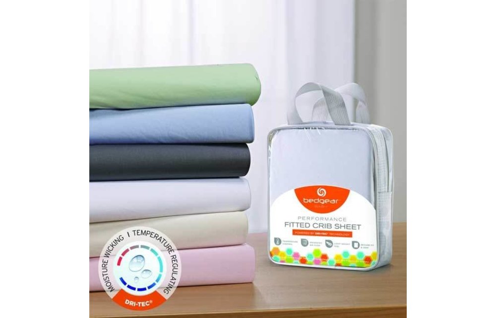 BedGear Dri-Tec Performance Crib Sheet In White