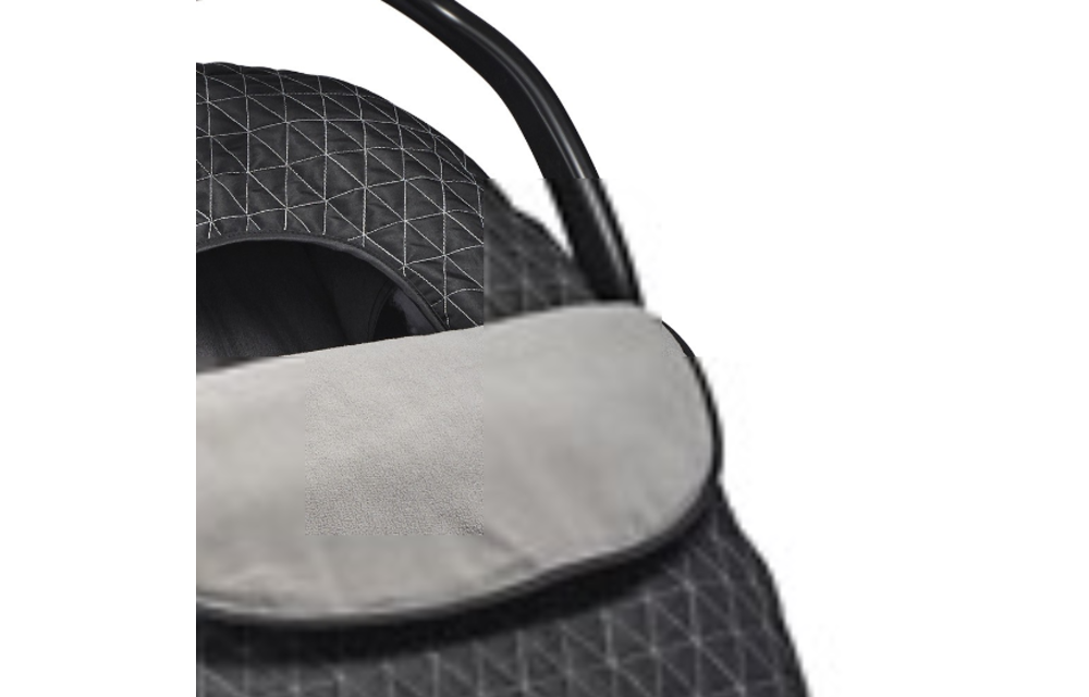 JJ Cole Car Seat Cover In Black Triangle Stich