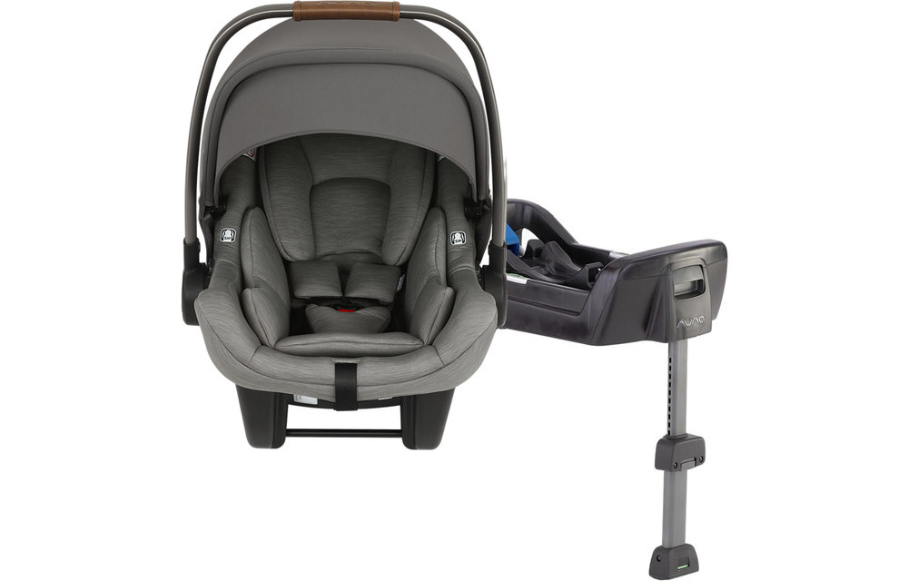 Nuna Pipa Lite Infant Car Seat In Granite With Base