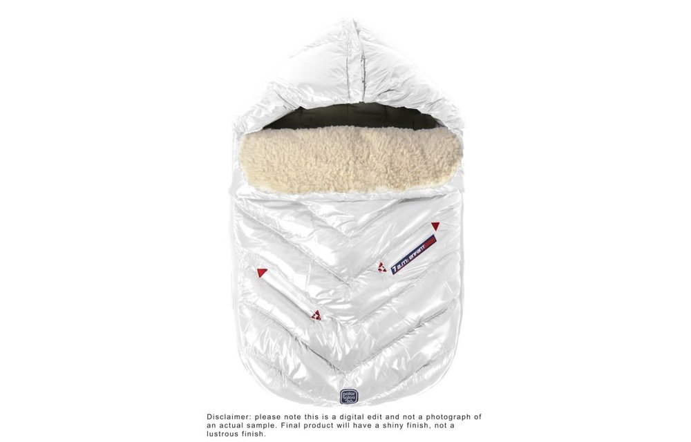7 A.M. Enfant Polar Igloo Infant Footmuff In White - Newborn - 12 Months
