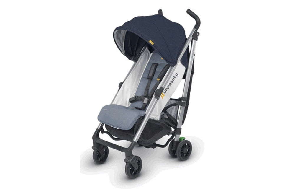 Uppa Baby G-Luxe Stroller In AIDAN (Denim/Silver)