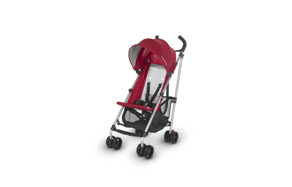 Uppa Baby G-Lite Stroller In Denny (Red-Silver)