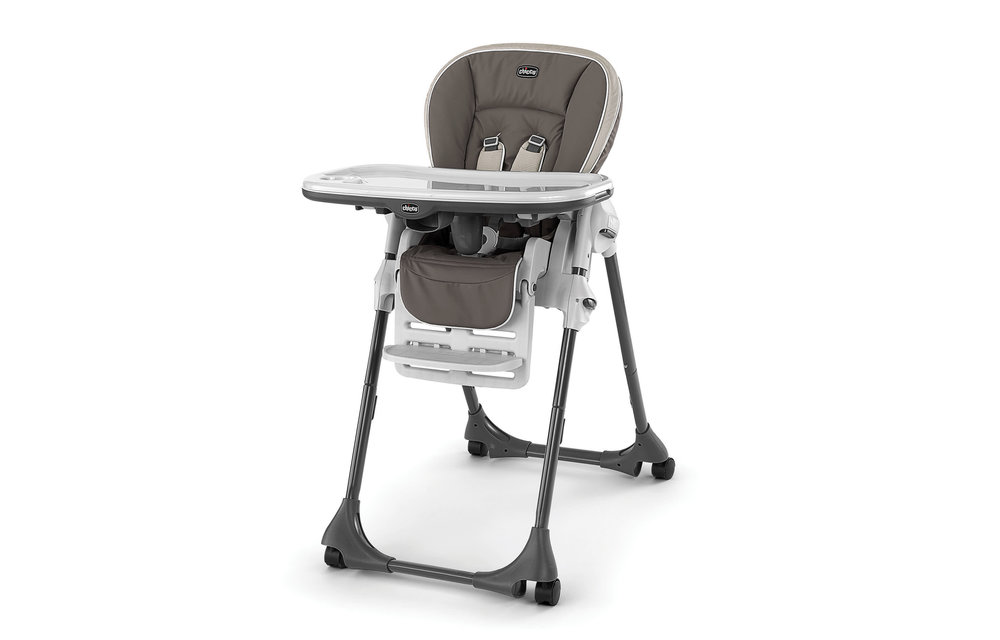 Chicco Polly Vinyl Highchair In Latte