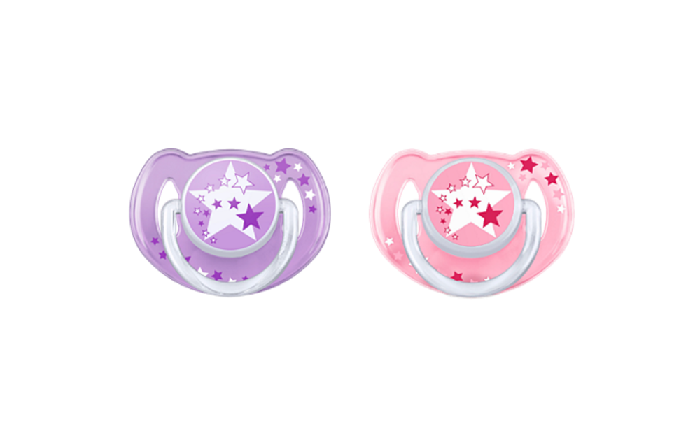 Philips Avent Nightime Pacifier 6-18 Month In Asst 2-pack
