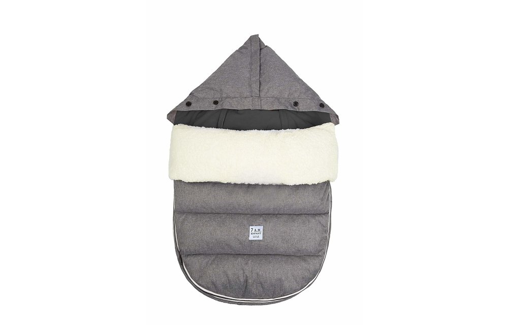 7 A.M. LambPOD Heather Grey In Small/Medium 0-18 Months