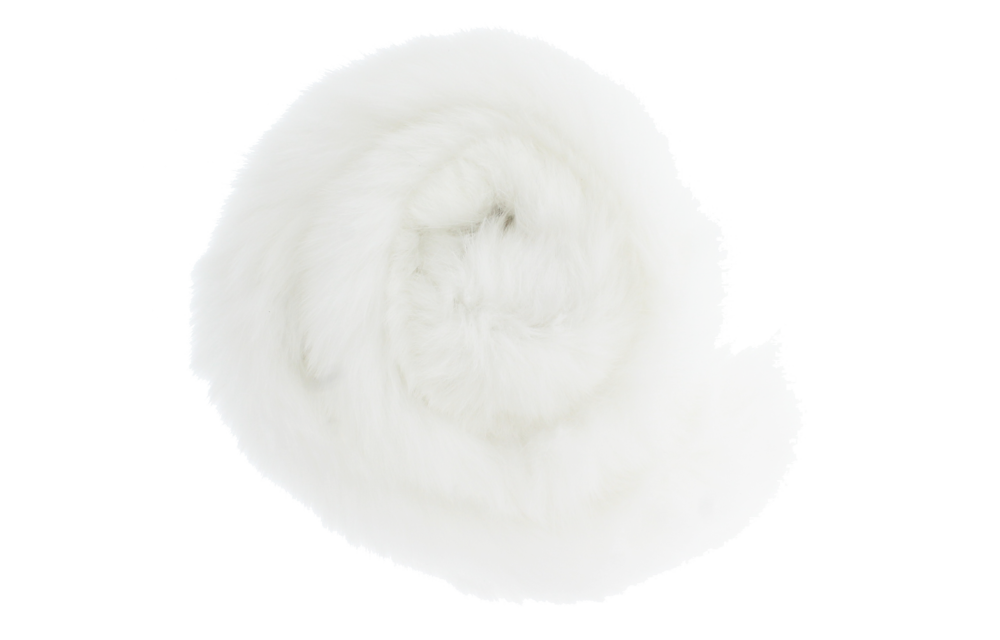 Baby Frr Fur For Stroller In White