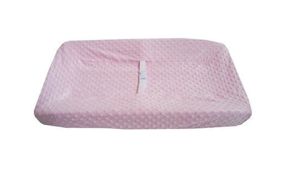American Baby HS Minky Dot Pink Changing Pad Cover