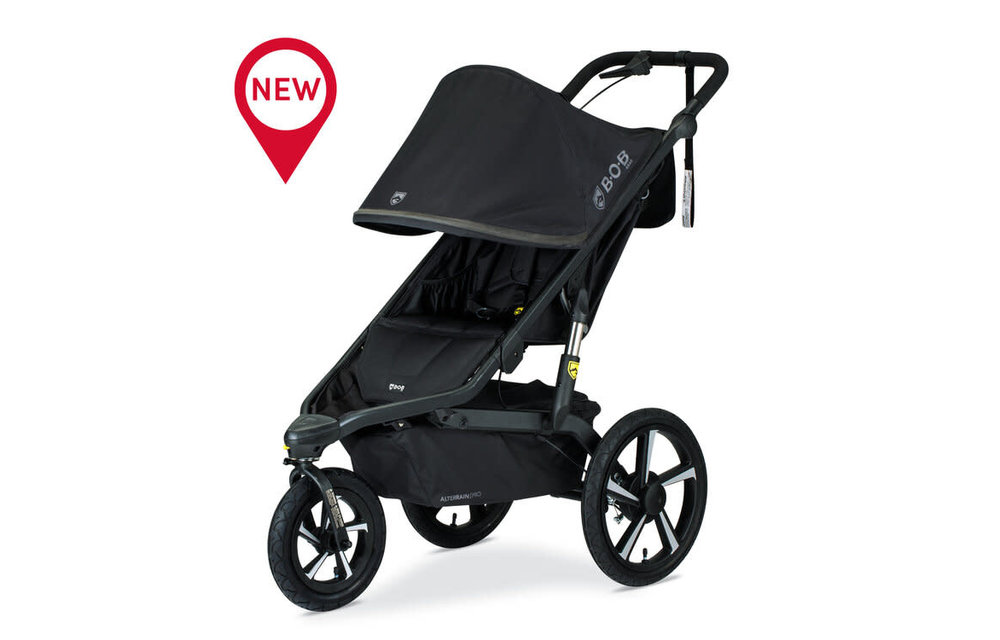 BOB Alterrain Pro All Weather Single Jogging Stroller -Black