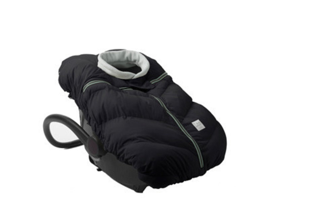 7 A.M. Car Seat Cover - Cocoon In Black- 0-12 Months
