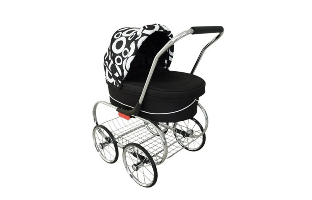 Valco Baby Princess Doll Stroller In Cirque Black
