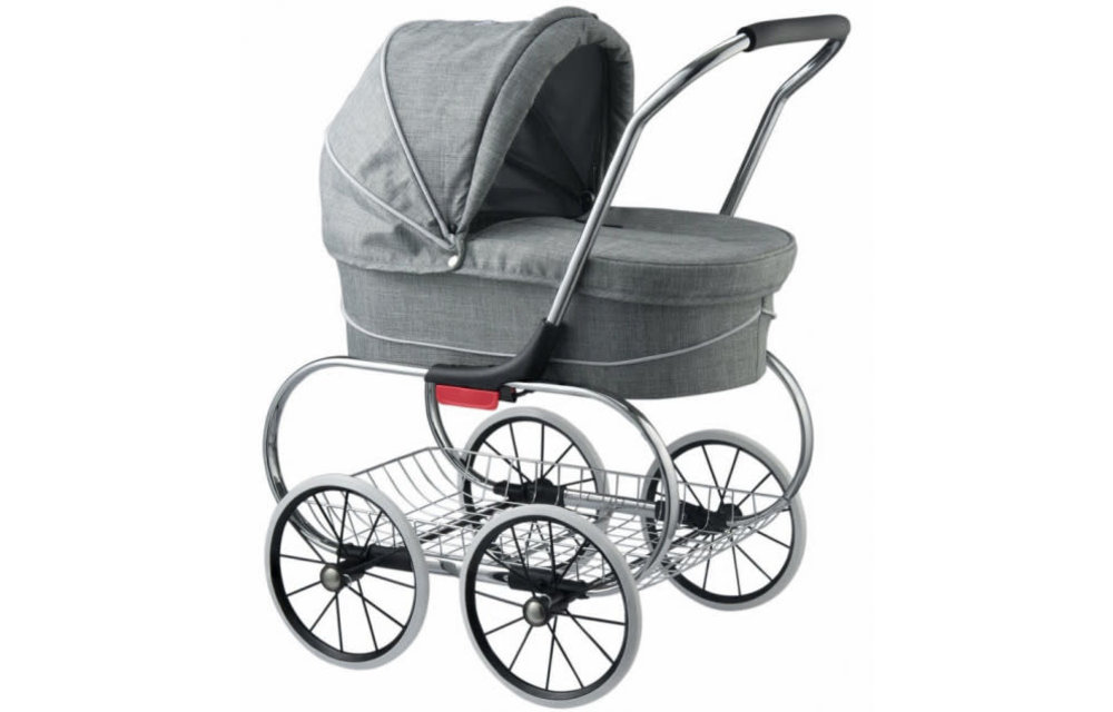 Valco Baby Doll Stroller In Grey Marle