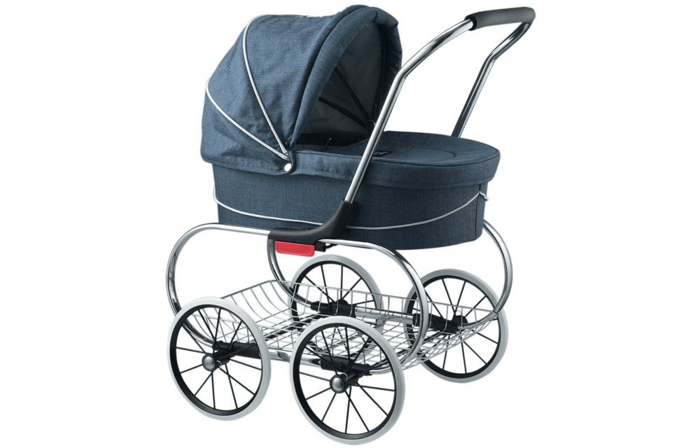 Valco Baby Doll Stroller In Denim