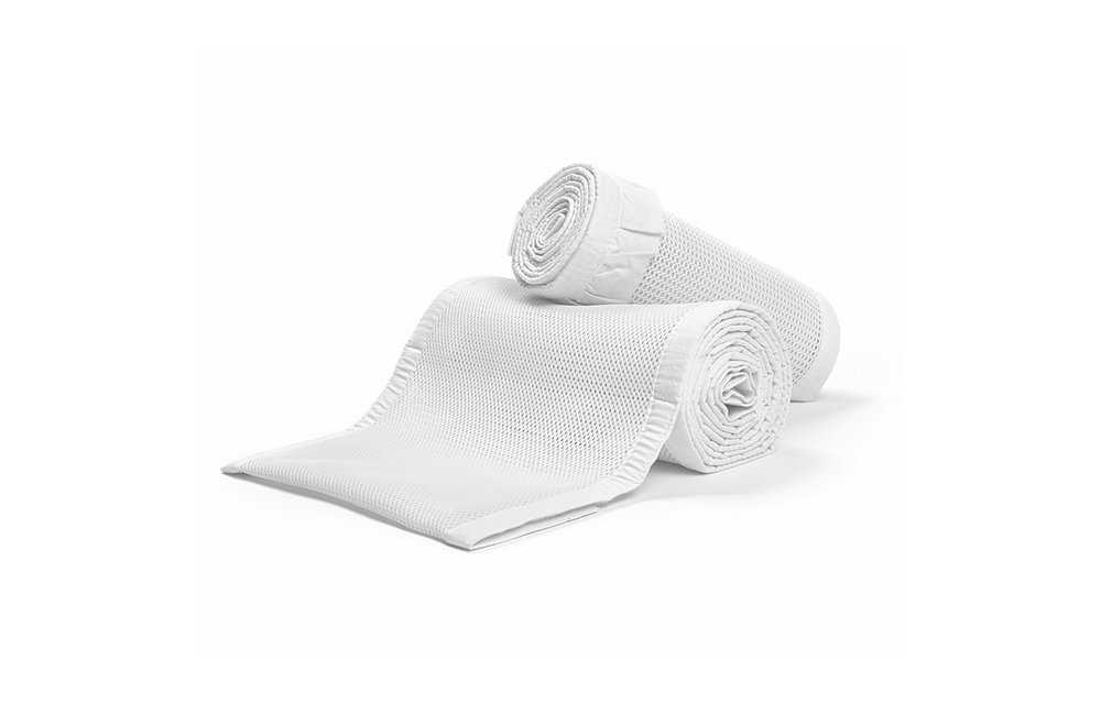 Breathable Baby Breathable Deluxe Mesh Crib Liners In White Ruffle