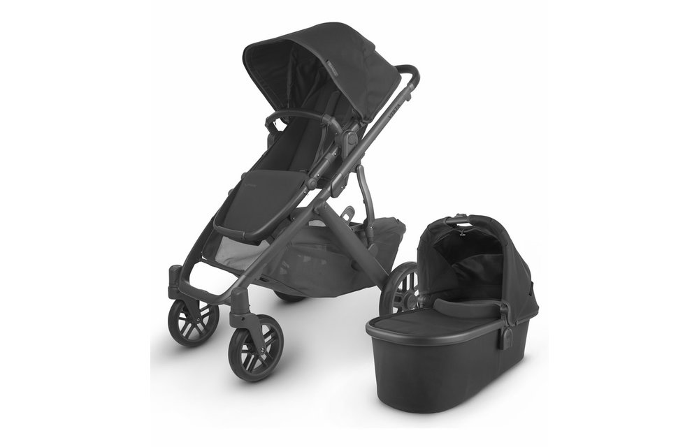 2020 Uppa Baby Vista V2 Stroller In Jake (black/carbon/black leather)