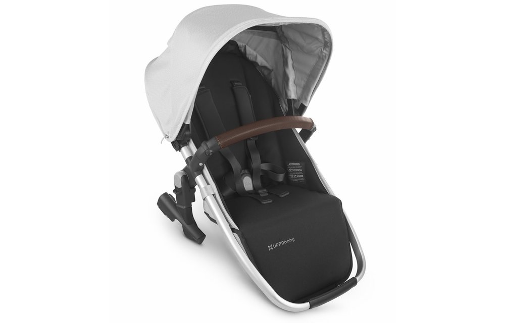 2020 Uppa Baby Vista Rumble Seat V2 (Only) In BRYCE (white marl/silver/chestnut leather)