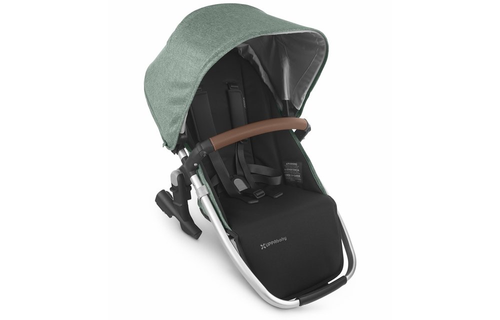2020 Uppa Baby Vista Rumble Seat V2 (Only) In EMMETT (green mélange/silver/saddle leather)