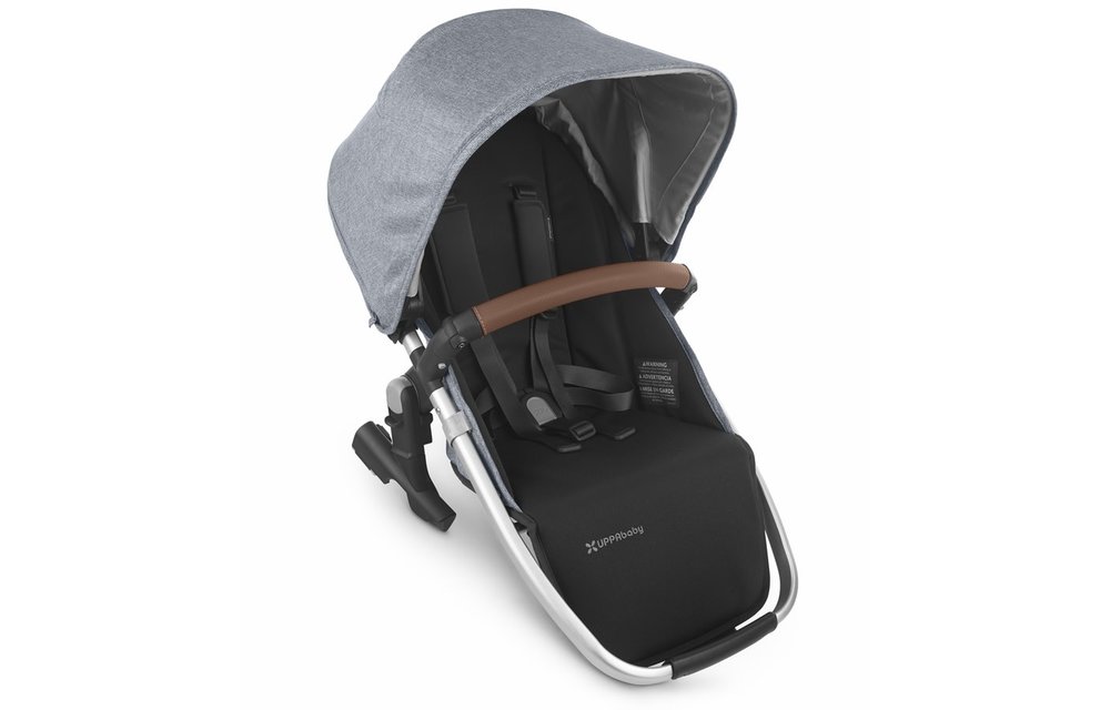2020 Uppa Baby Vista Rumble Seat V2 (Only) In GREGORY (blue mélange/silver/saddle leather)