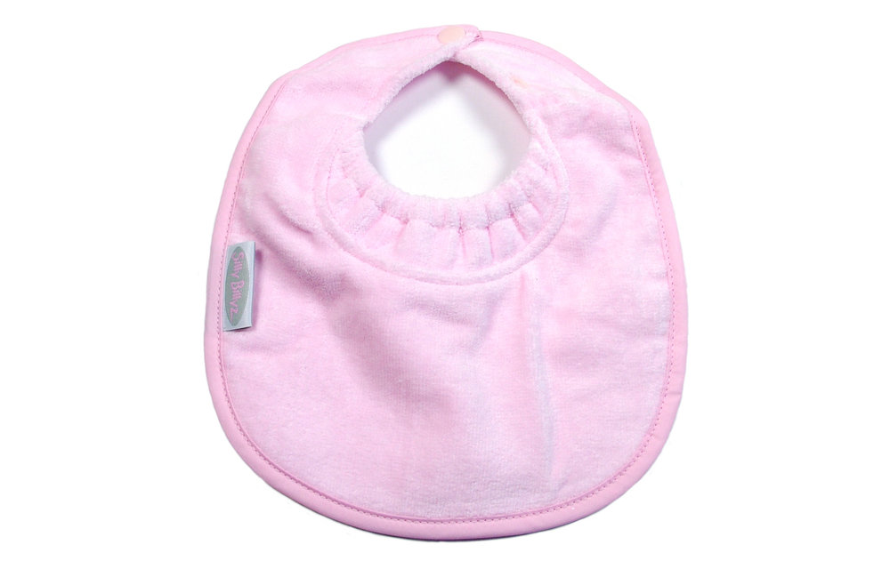 SillY BillyZ Snuggly Toweling Biblet 0-2 Years In Pink