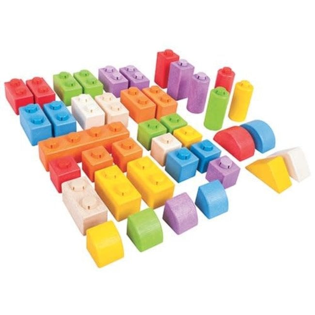 Bigjigs Toys Click Blocks (Intermediate Pack)